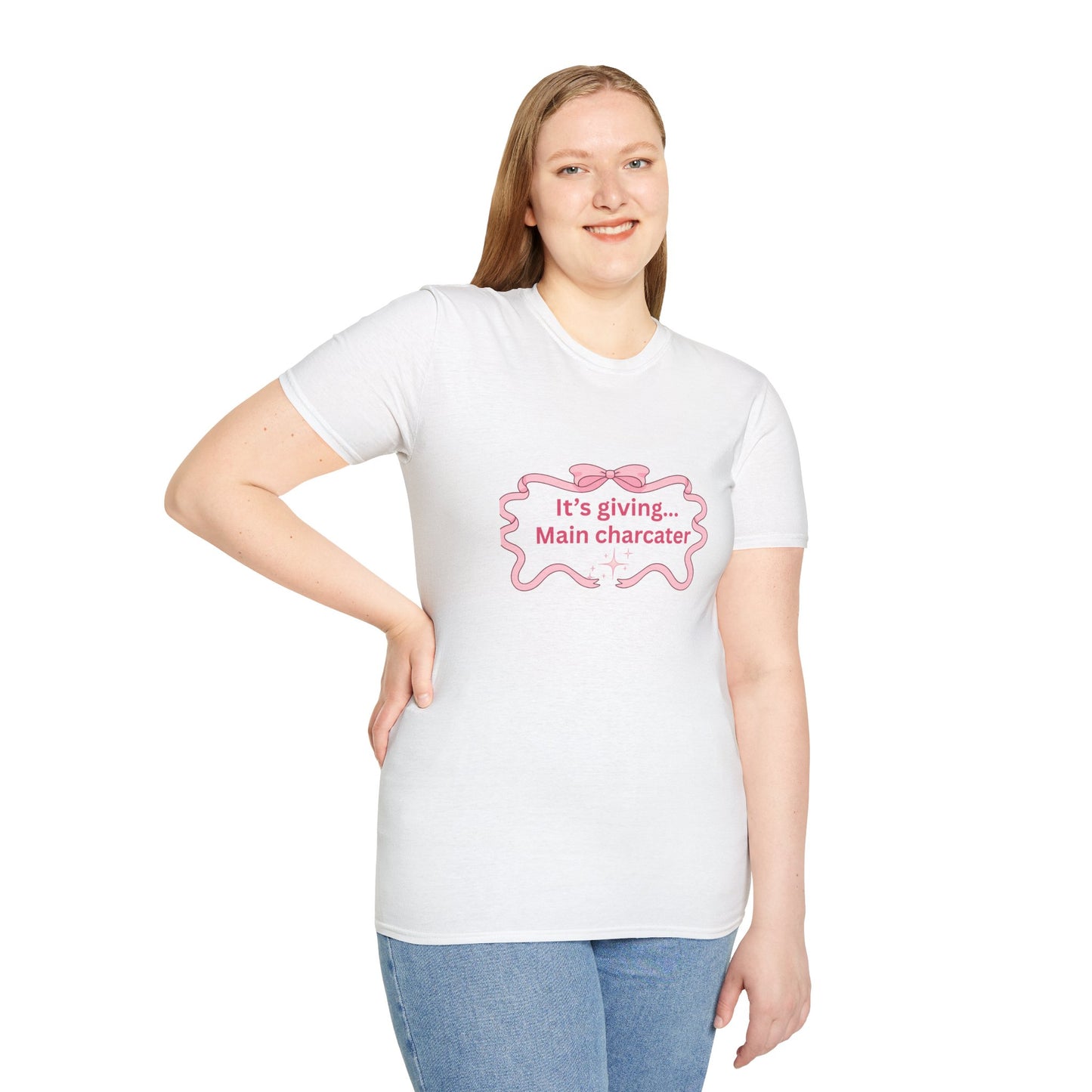 It's giving... main character Womens tshirt