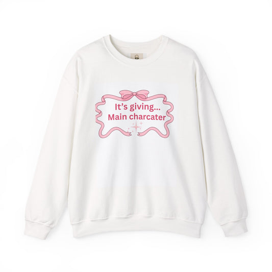 Its giving... main character Womens crewneck