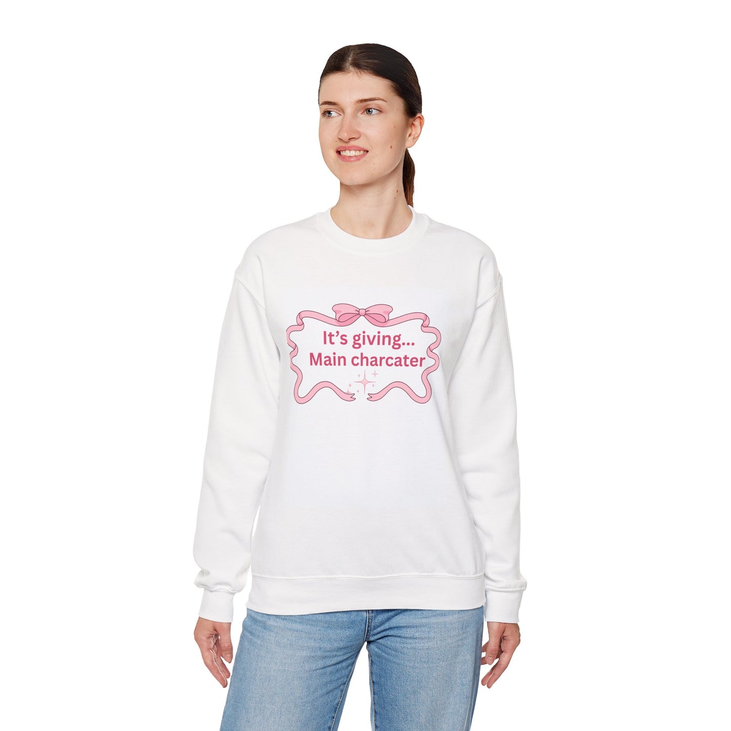 Its giving... main character Womens crewneck