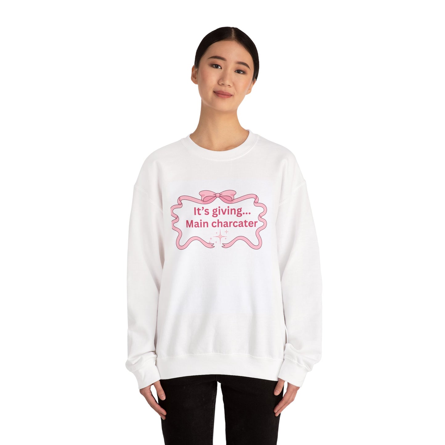 Its giving... main character Womens crewneck