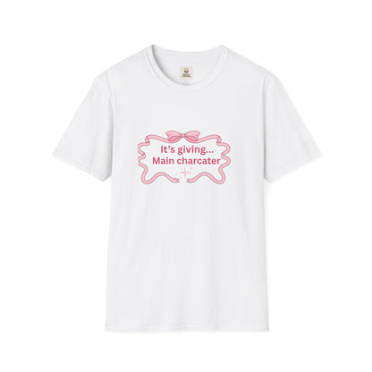 It's giving... main character Womens tshirt