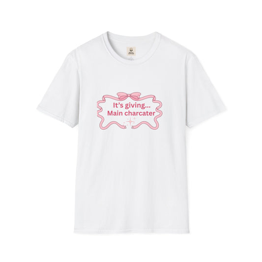 It's giving... main character Womens tshirt