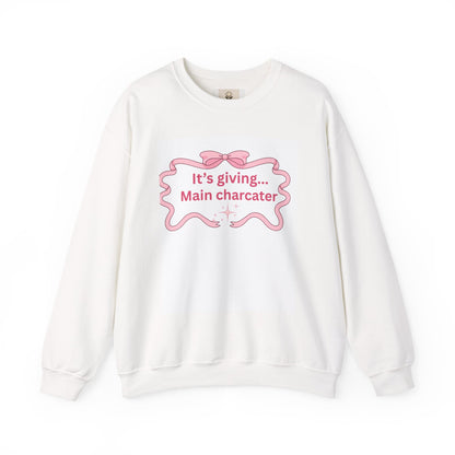 Its giving... main character Womens crewneck